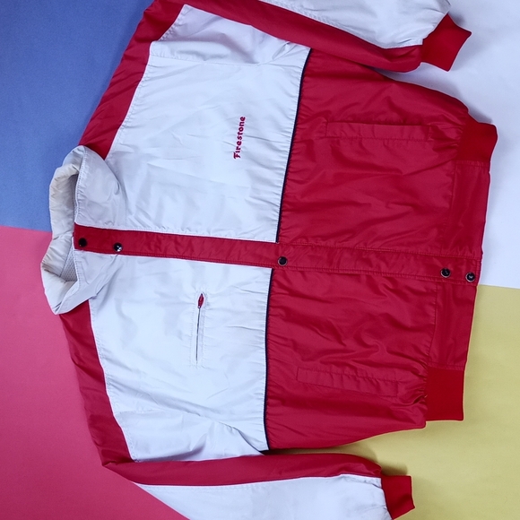 Vintage Exclusive Firestone PROMO Two-Tone Puffer  Jacket - Picture 2 of 12